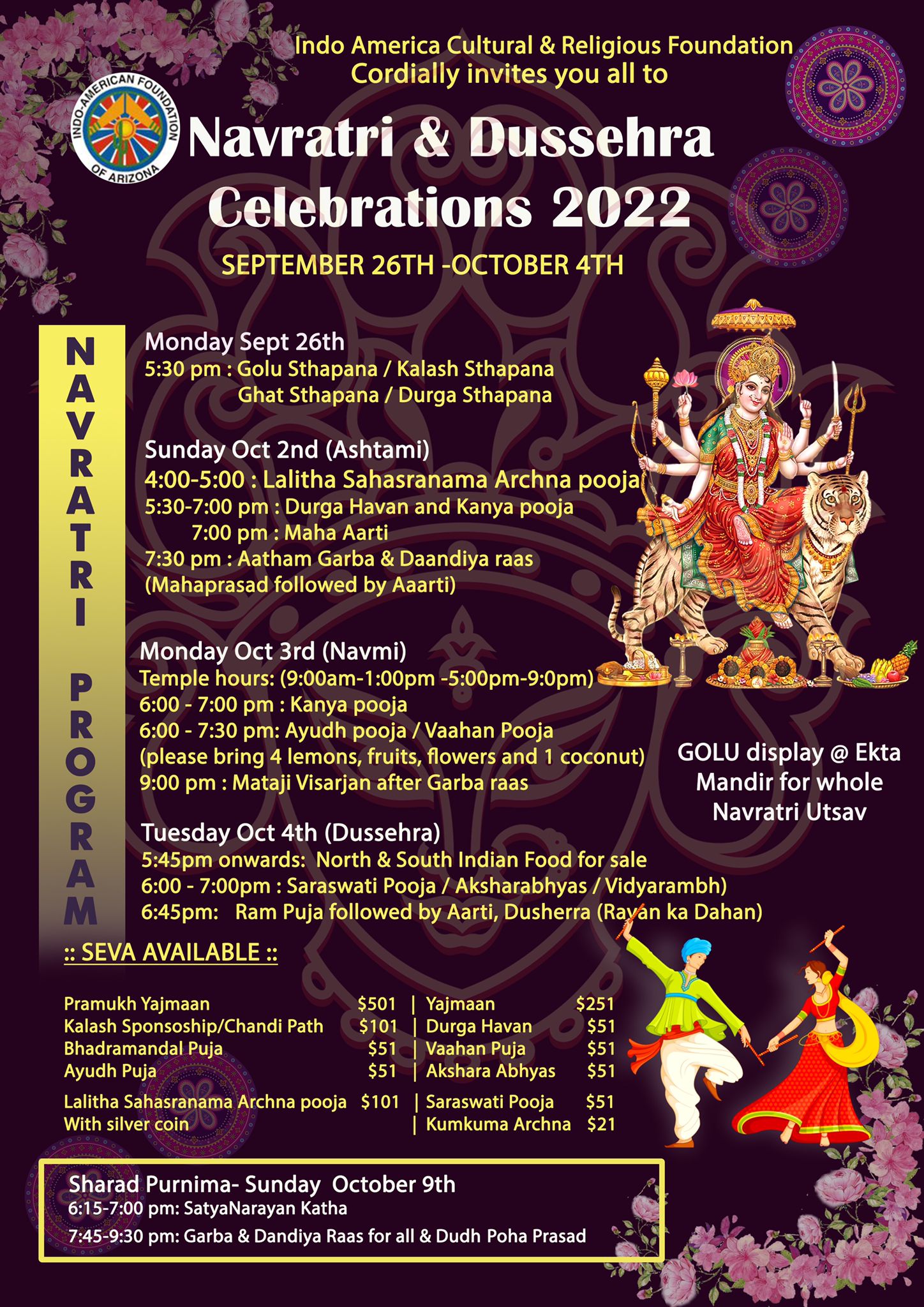 Navratri & Dussehra Celebrations 2022 - EktaMandir