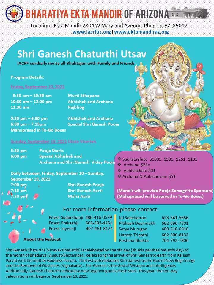 Shri Ganesh Chaturthi Utsav 2021